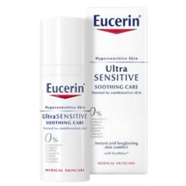 Eucerin UltraSENSITIVE Soothing CareNormal to combination skinช่วยฟื้นบำรุงผิวระคาย ผิวบอบบาง