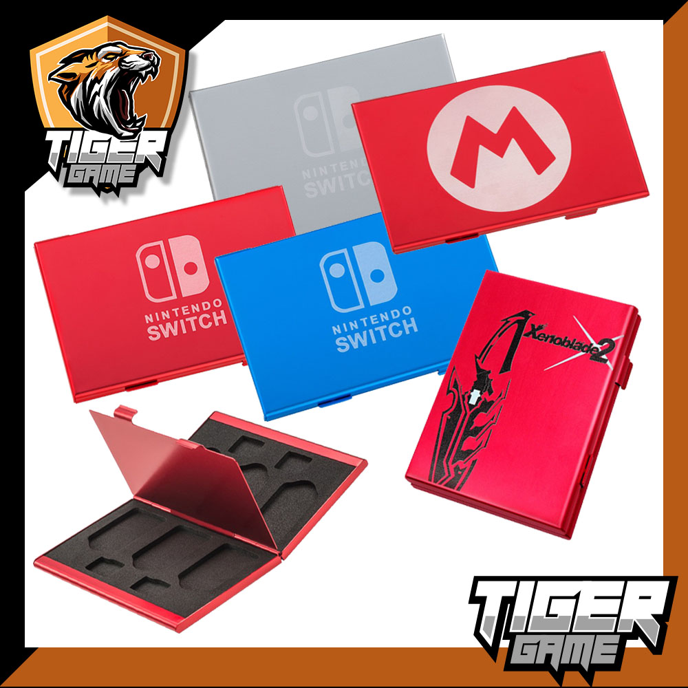 กล่องเหล็กเก็บตลับเกมส์ Nintendo Switch (ที่เก็บตลับเกมส์ Switch) (กล่องเก็บเกมส์ Switch) (กล่องเก็บตลับเกมส์สวิต) (กล่องเหล็ก Switch) (Card case for Nintendo Switch)