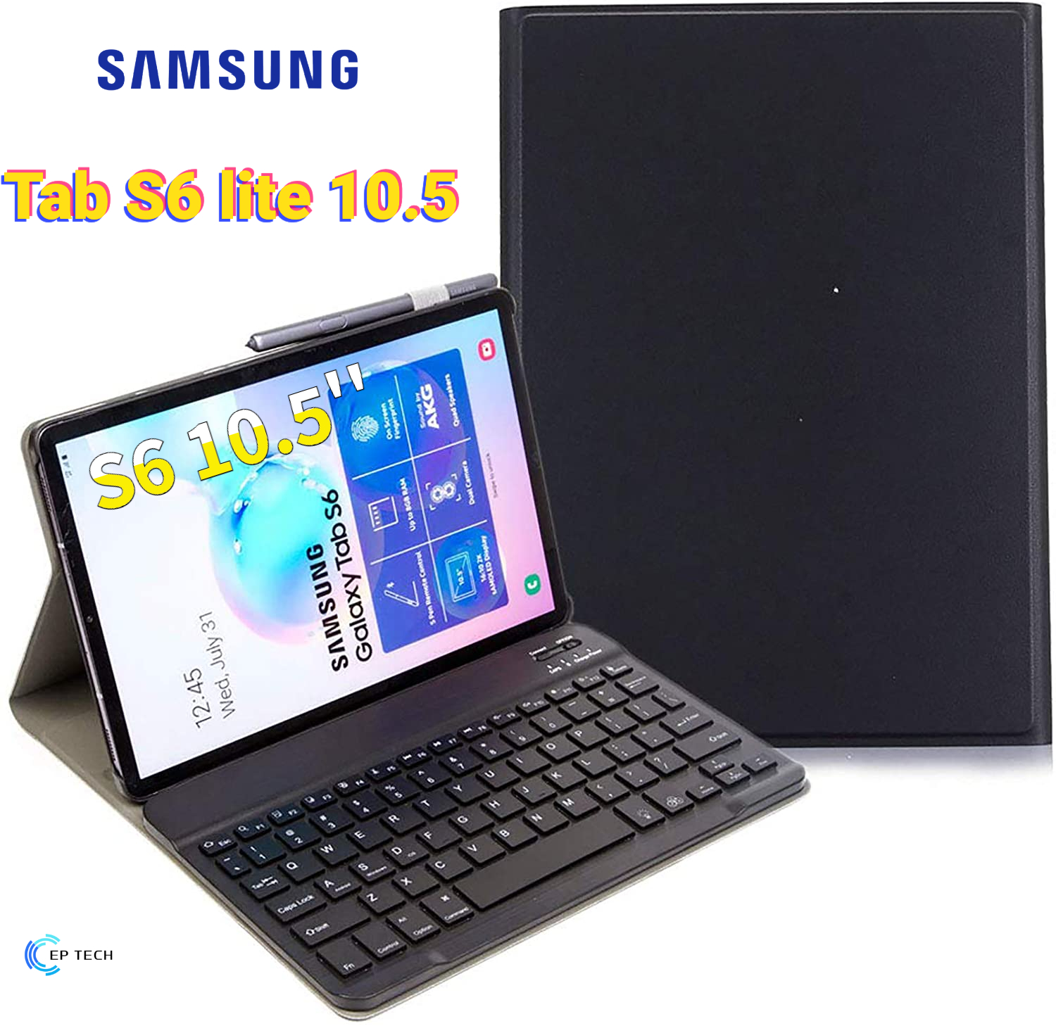 [แป้นไทย 🇹🇭 ] เคสคีย์บอร์ด บลูทูธ ไร้สาย เคส 2019 Samsung Galaxy Tab S6 10.5 Tab Keyboard Case EN/TH T860/ T865