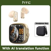 HTC NE72 AI Translation Earphone Bluetooth 6.0 Speaker Noise Reduction Headphone Multifunction LED Screen HiFi Sound Quality For IOS/Android/PC