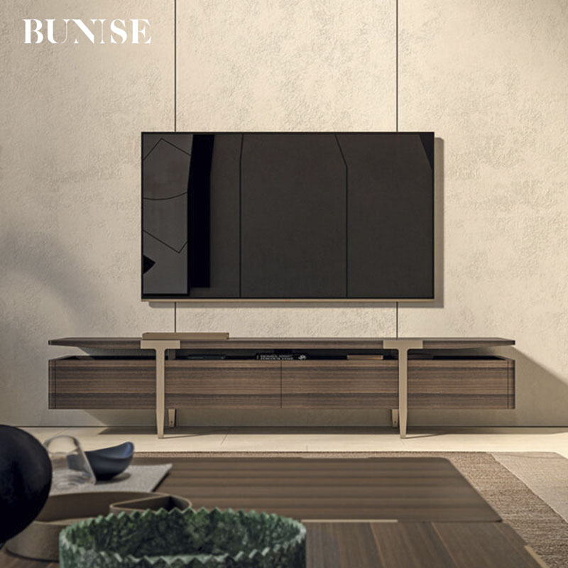 Bunise Apex Metal Oak TV stand bg1204 modern style luxury TV shelf Oak TV stand 4 sizes available ราคา 86,944 บาท*ส่งฟรี