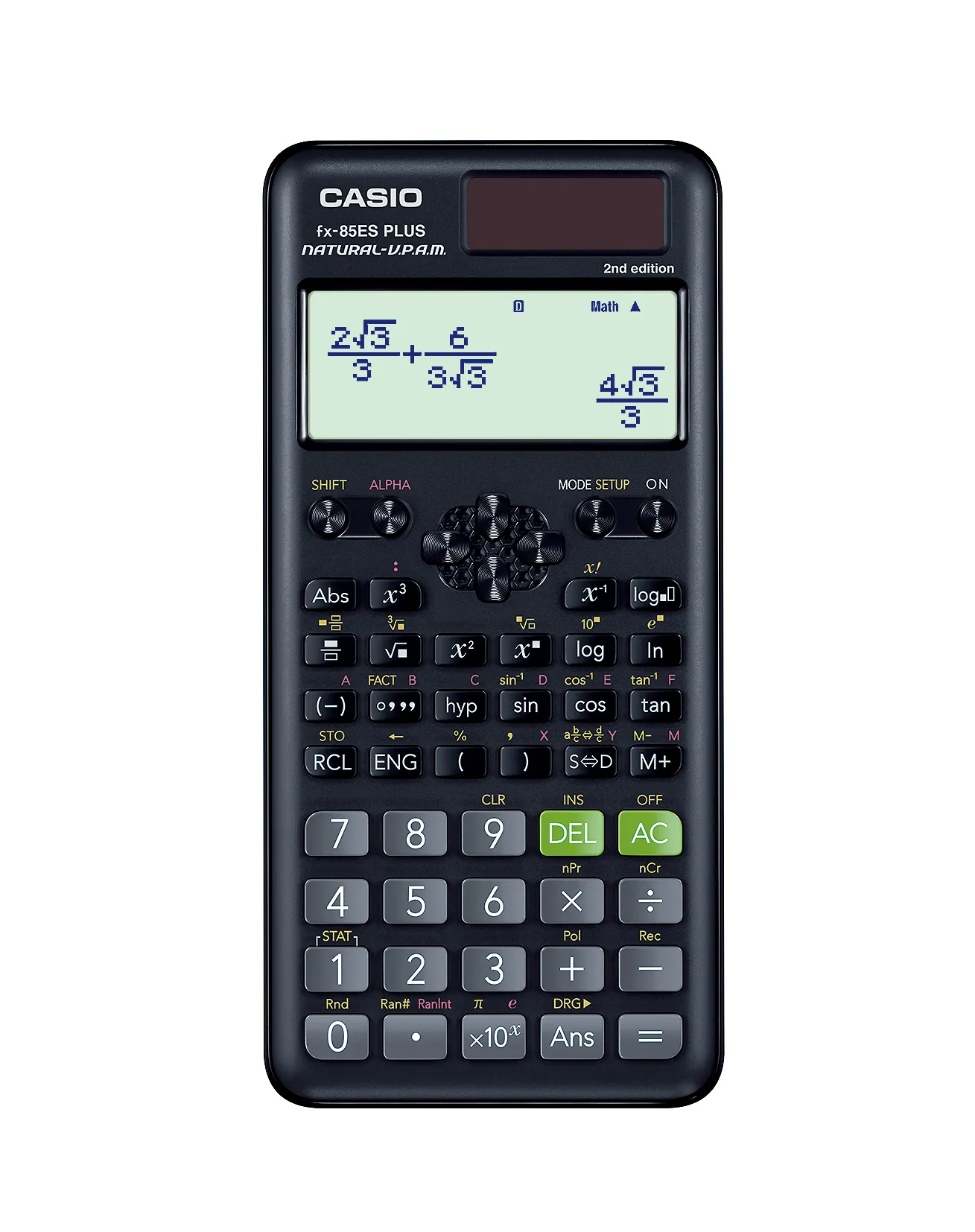 Casio Calculator เครื่องคิดเลขวิทยาศาสตร์ รุ่น FX-85ESPLUS-2 สีดำ