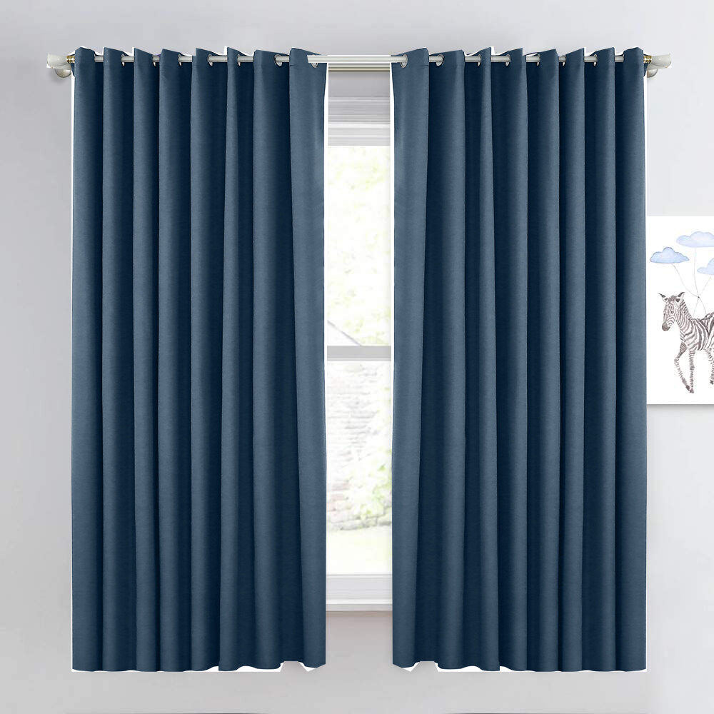 1PCS  Blackout Curtains - Grommet Thermal Insulated Room Darkening Bedroom and Living Room Curtain