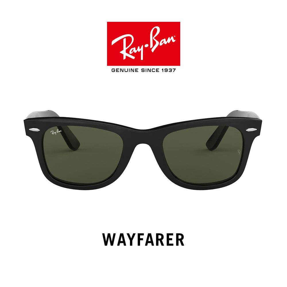 Ray-Ban Wayfarer - RB2140F 901  size 52 แว่นตากันแดด