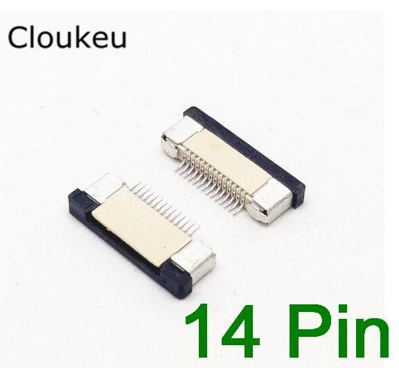 ช่องสายแพร Pitch 1.0mm Socket FFC Flexible Flat Cable 4P 6P 8P 10P 12P 14P 16P 18P 20P 24P 26P 30P