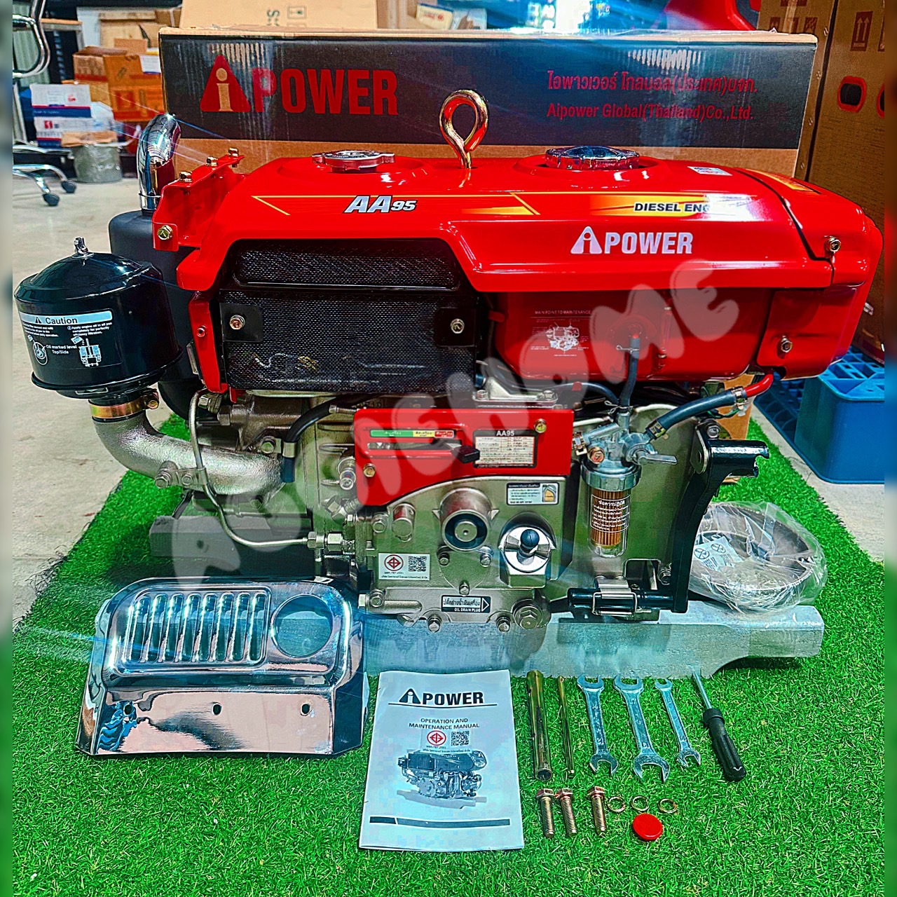 Ai-Power Tractor Engine Model Aa95 (Manual) 9.5 Horsepower, 4-Stroke Engine, Diesel Engine for Walking Tractors, Tractor Heads, Tractor Engines, Engines ราคา 27,900 บาท*ส่งฟรี