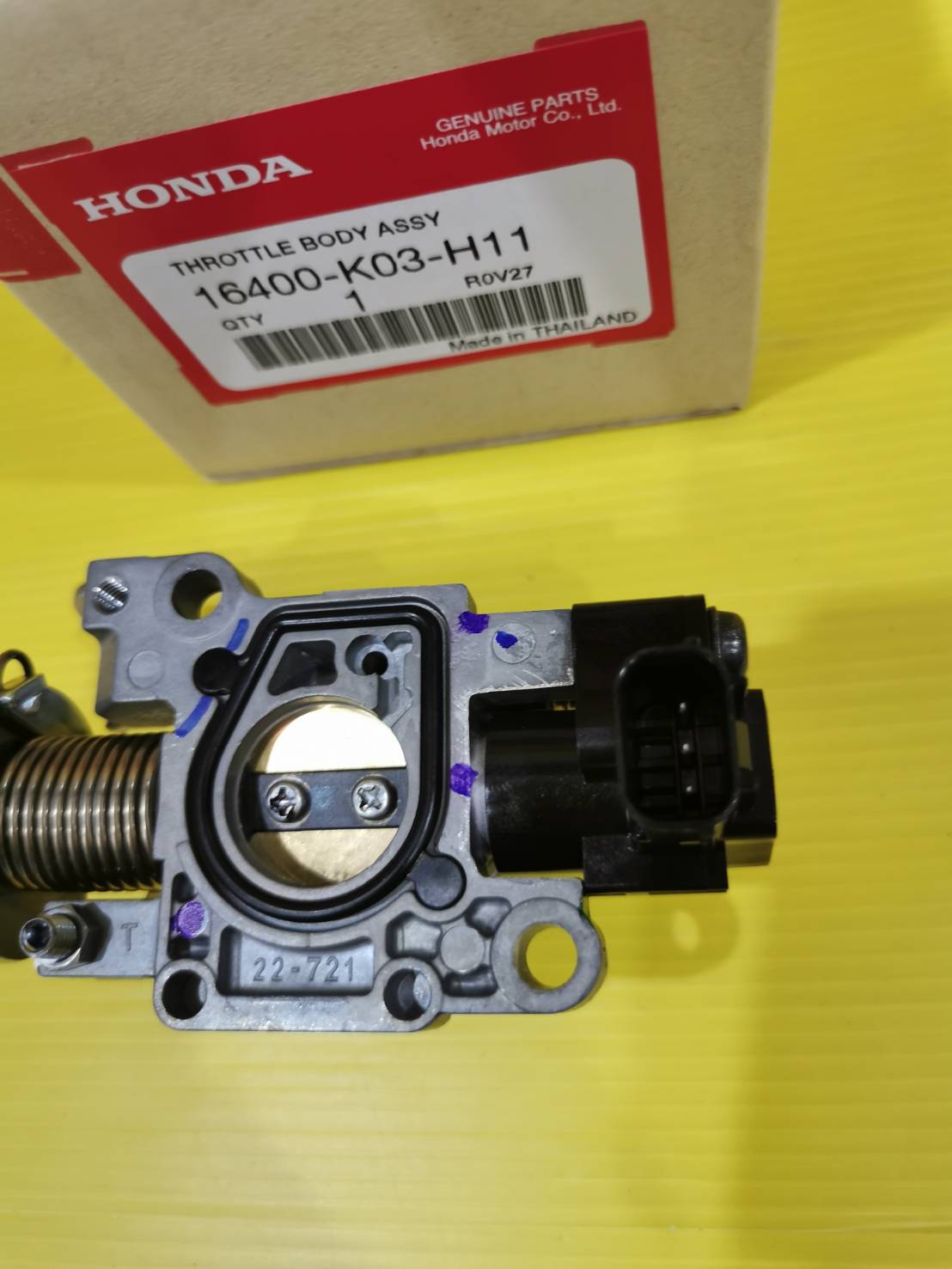 เรือนลิ้นเร่งเวฟ110i LED  2019-2019 แท้เบิกศูนย์HONDA ส่งฟรี 16400-K03-H11