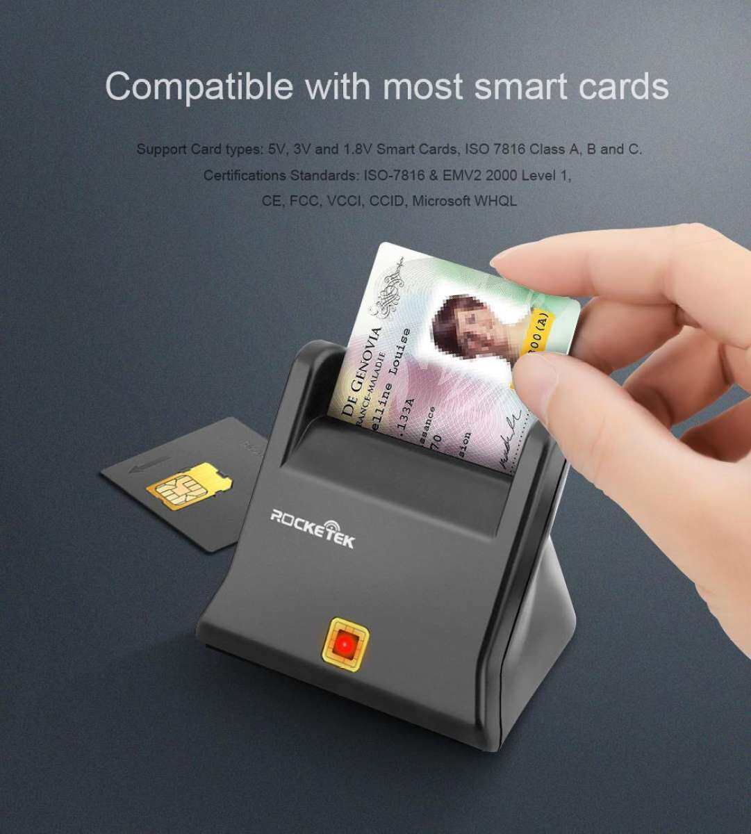 เครื่องอ่านบัตรประชาชน บัตรสมาร์ทการ์ด Smart card reader รุ่น Smart ID 4.0