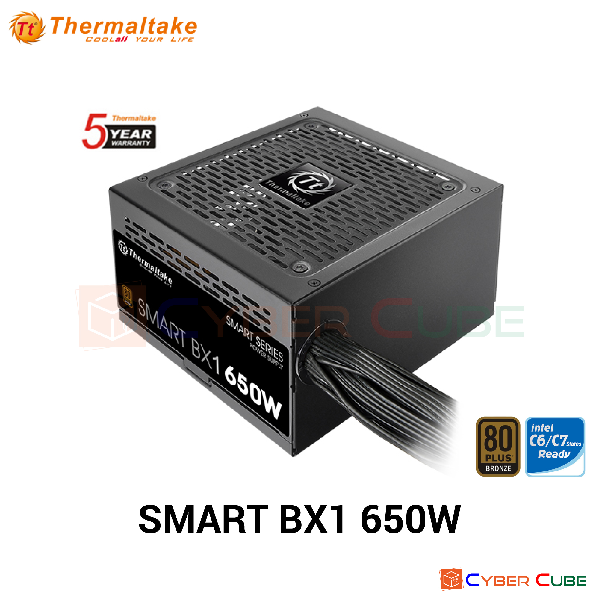 [Clearance] Thermaltake Smart Bx1 650W 80 Plus Bronze 230V Eu (Power Supply) Power Supply ราคา 2,899 บาท*ส่งฟรี