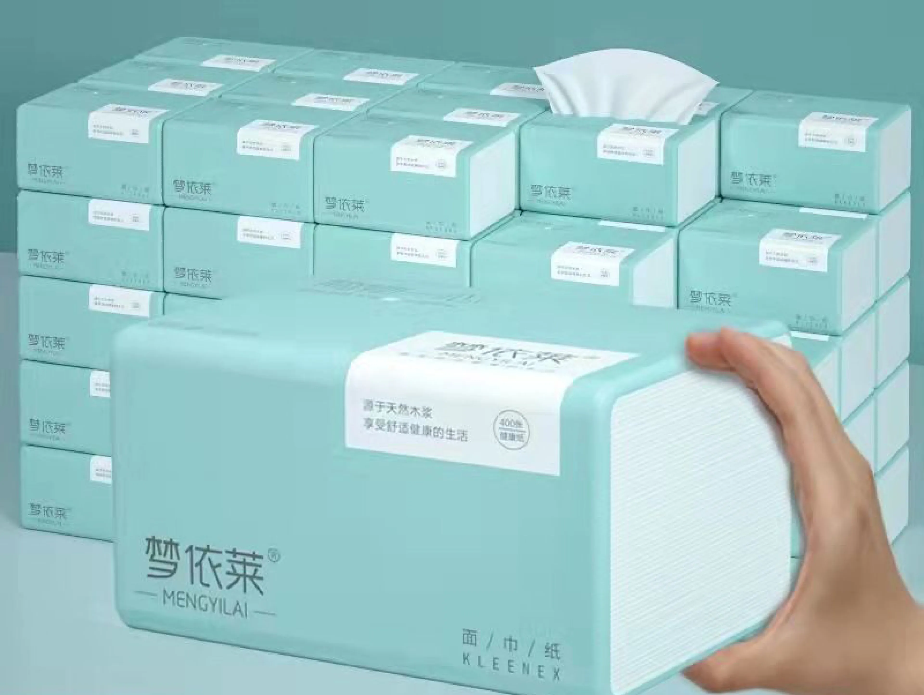 MYL-857   ! ทิชชู่  เหนียวนุ่มไม่เปื่อยยุ่ยง่าย ทิชชู่เช็ดหน้า ( pop - up ) กระดาษทิชชู่ หนา 4ชั้น