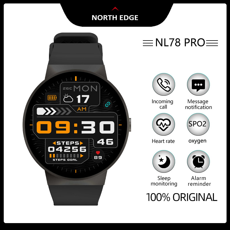 North Edge Smart Watches for Men and Women Bluetooth Calling Function Listen to Music Via Bluetooth, Waterproof Ip67, Compatible with Android and Ios, Nl78 Pro. ราคา 1,524 บาท*ส่งฟรี