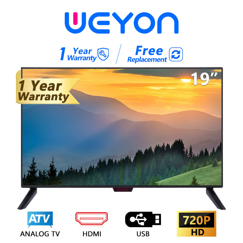 WEYON ทีวี19นิ้ว LED TV อนาลอค ทีวี HD Ready (1xUSB, 1xHDMI) ราคาพิเศษ tv led 19 นิ้ว ราคา 1,548 บาท*ส่งฟรี