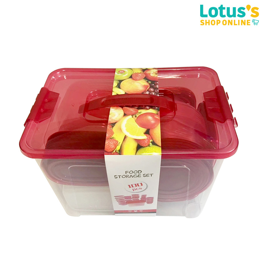 LOTUSS SET FOOD STORAGE PACK 100 PCS. ราคา 199 บาท*ส่งฟรี