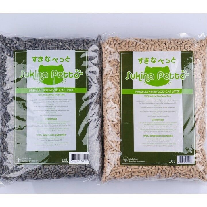 SUKINA PETTO Pine Wood Cat Litter 10 L ราคา 275 บาท*ส่งฟรี