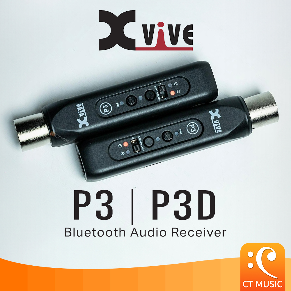 Xvive P3 / P3D Bluetooth Audio Receiver บูลทูธเข้ามิกเซอร์แบบไร้สาย ราคา 1,600 บาท*ส่งฟรี