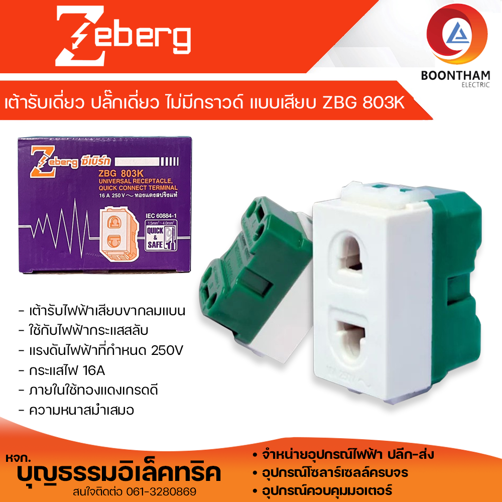 Zeberg Power Plug, Magic Plug, Single Plug Without Ground, Zeberg Zbg803K Plug-In Plug, 10 Pieces Per Box, New Model, Can Be Used with Panasonic Masks. and the Brand Can Be Used
