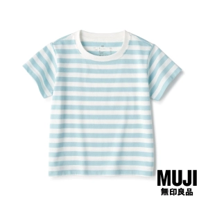 ภาพหน้าปกสินค้ามูจิ เสื้อยืดคอกลมแขนสั้นลายทาง เด็กเล็ก - MUJI Crewneck Short Sleeve T-Shirt (Baby 80-100) ที่เกี่ยวข้อง