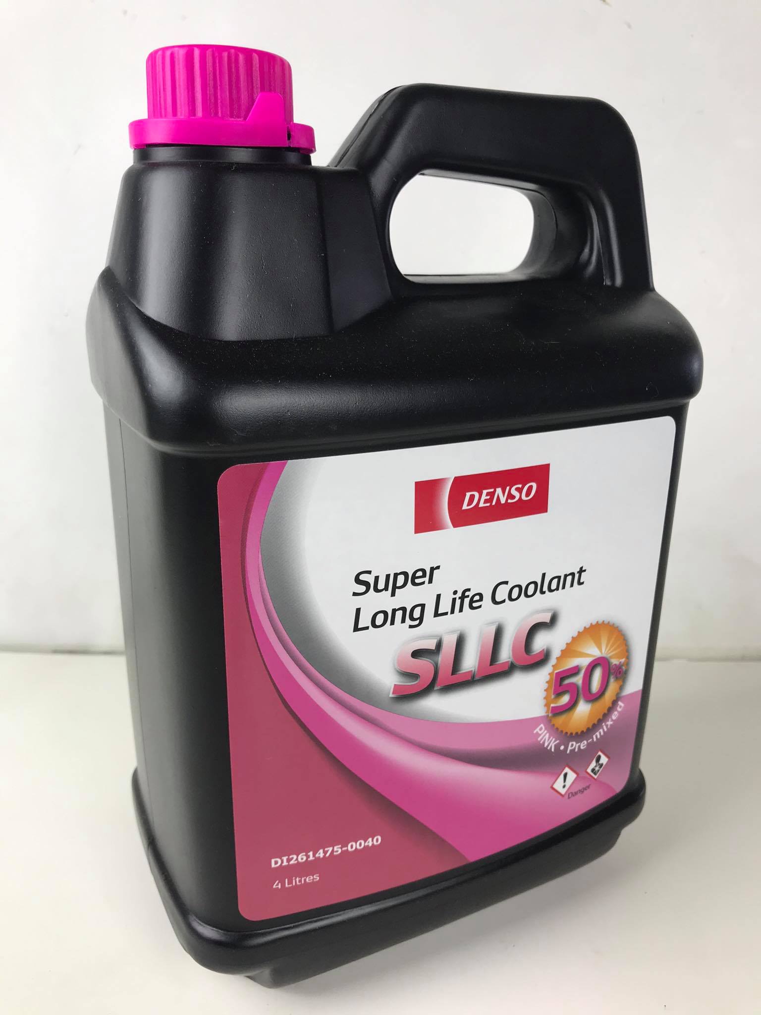 น้ำยา หม้อน้ำ สีชมพู  ขนาด 4 ลิตร CL0001 สำหรับรถ โตโยต้า DENSO แท้ รหัส DI261475-0040  Super long life coolant (SLLC)  Toyota