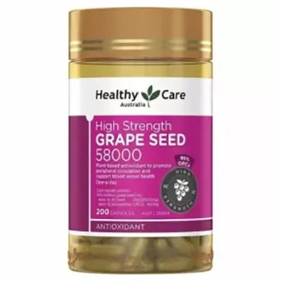 Healthy Care Grape Seed 58000mg /200capsules สารสกัดเมล็ดองุ่น
