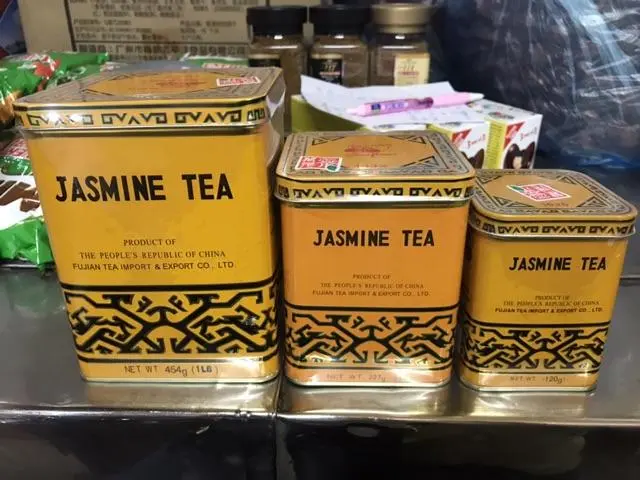 ชามะลิ Jasmine Tea  ชา มะลิ มี 3 ขนาดใหญ่ 454g.