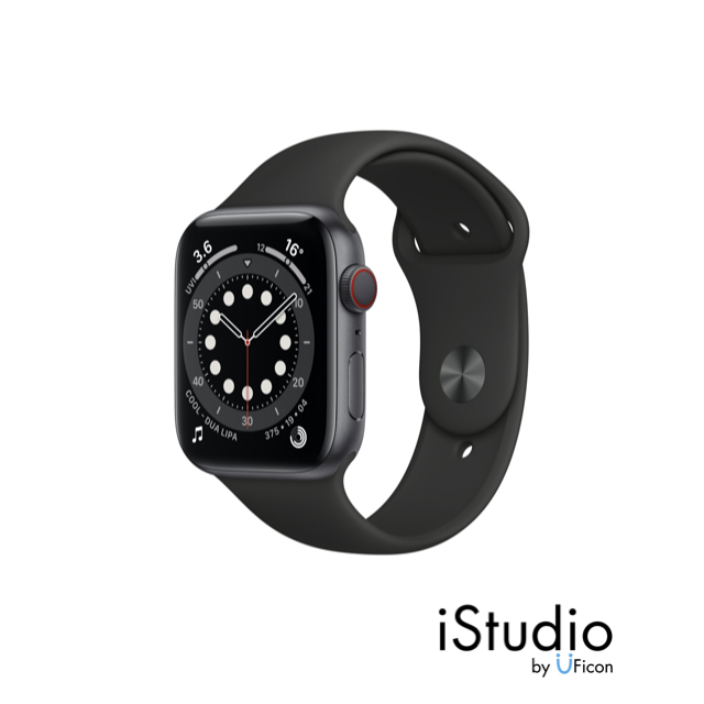 Apple Watch Series 6 GPS + Cellular Aluminium Case with Sport Band [iStudio by UFicon]