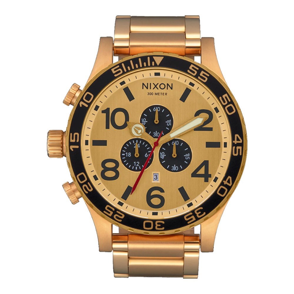 NIXON 51-30 NXA0833192-00 CHRONO Gold-Tone Men's Watch ราคา 12,950 บาท*ส่งฟรี