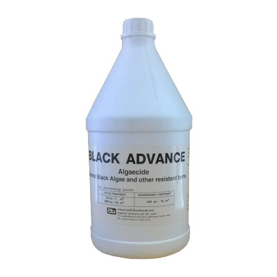 น้ำยาแบล็คแอดวานซ์(Black Advance) ช่วยกำจัดตะไคร่น้ำดำ / Black Advance Algaecide 1 US Gallon (control black & other resistant forms)