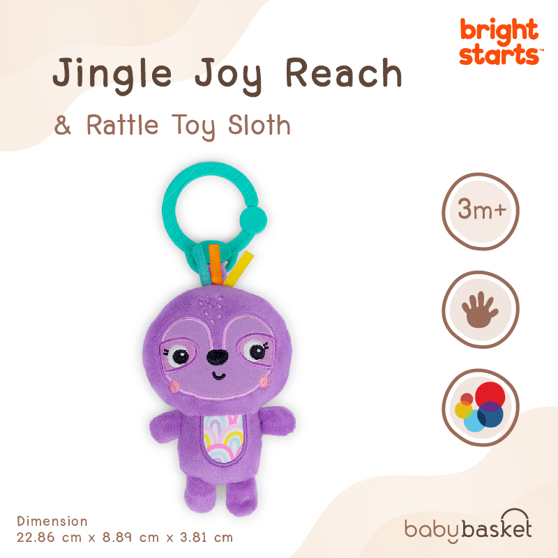 Bright Starts Jingle Joy Reach & Rattle Toy Sloth ราคา 435 บาท*ส่งฟรี