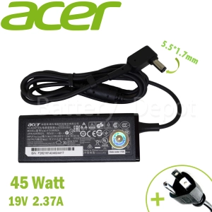 สินค้า Acer Adapter ของแท้ 19V/2.37A 45W หัวขนาด 5.5*1.7mm สายชาร์จ เอเซอร์ อะแดปเตอร์, สายชาร์จ Acer