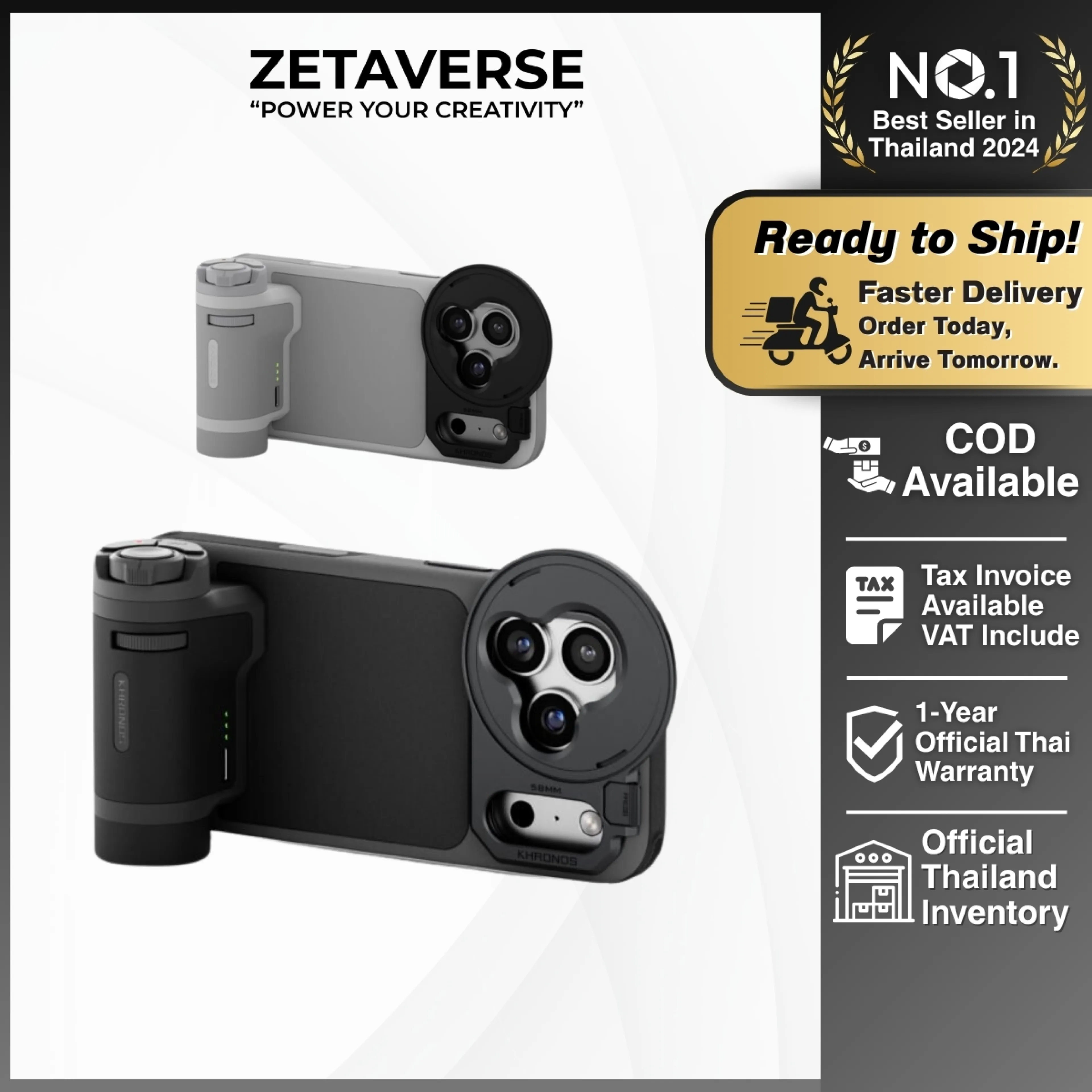 Tilta Khronos Lite Case for Ip 17Pro/17Promax Mobile Phone Case with Handle and Filter System