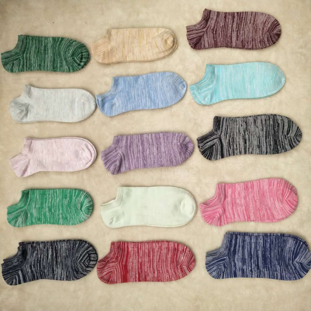 ถุงเท้าญี่ปุ่น ข้อสั้น  สีพาสเทล ใส่ได้ทั้งหญิง-ชาย พร้อมส่ง