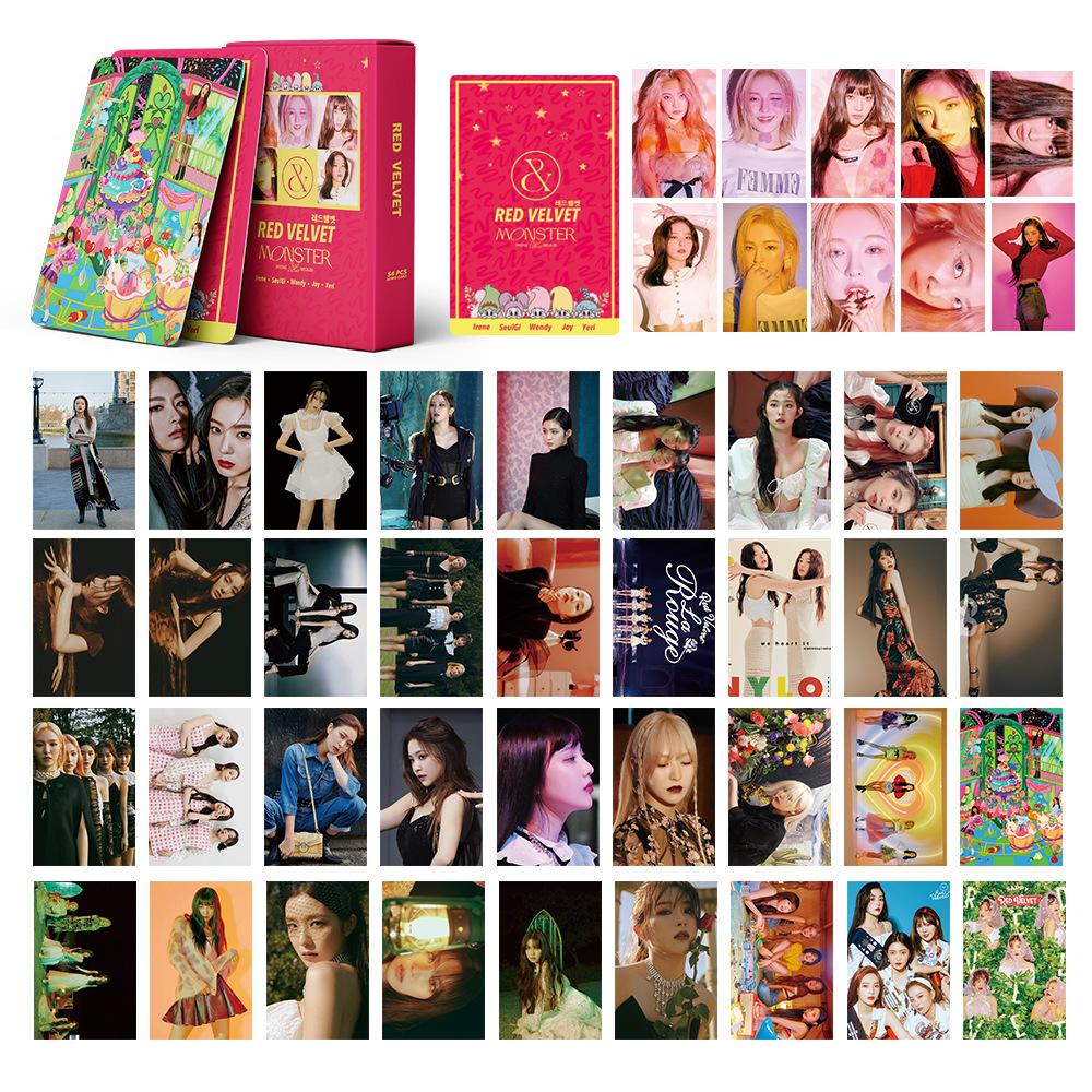 🆕 มาใหม่ ! การ์ดโลโม่ Red Velvet (เร้ดเวลเว็ท) monster โลโม่การ์ด lomo card 54ชิ้น/กล่อง Red Velvet MONSTER IRENE&SEULGI