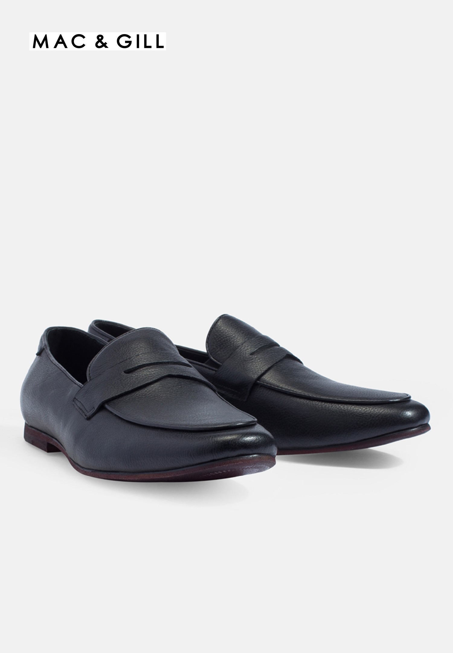 Mac&Gill รองเท้าผู้ชายหนังแท้แบบโลฟเฟอร์ Mac&Gill ANDY Leather Loafer in Black Premium Shoes ราคา 3,490 บาท*ส่งฟรี