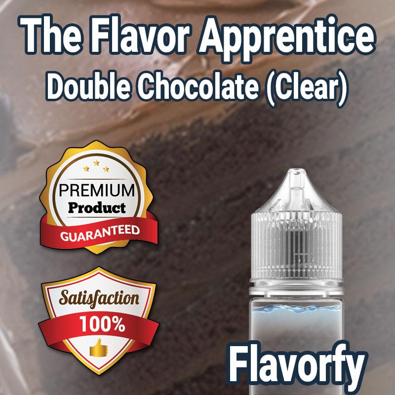The Flavor Apprentice Double Chocolate (Clear) - ดับเบิ้ลช็อคโกแลต - กลิ่นผสมอาหาร - ผ่านการรับรองจาก อย. ประเทศไทย บรรจุและขายโดย Flavorfy กลิ่นผสมอาหารอเนกประสงค์ เหมาะสำหรับ ลูกอม, กัมมี่, น้ำผลไม้, เบเกอรี่, ไอศครีม, ของเหลวอื่่นๆ