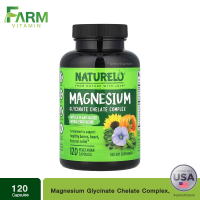 NATURELO Magnesium Glycinate Chelate Complex 120 Vegetarian Capsules แคปซูล