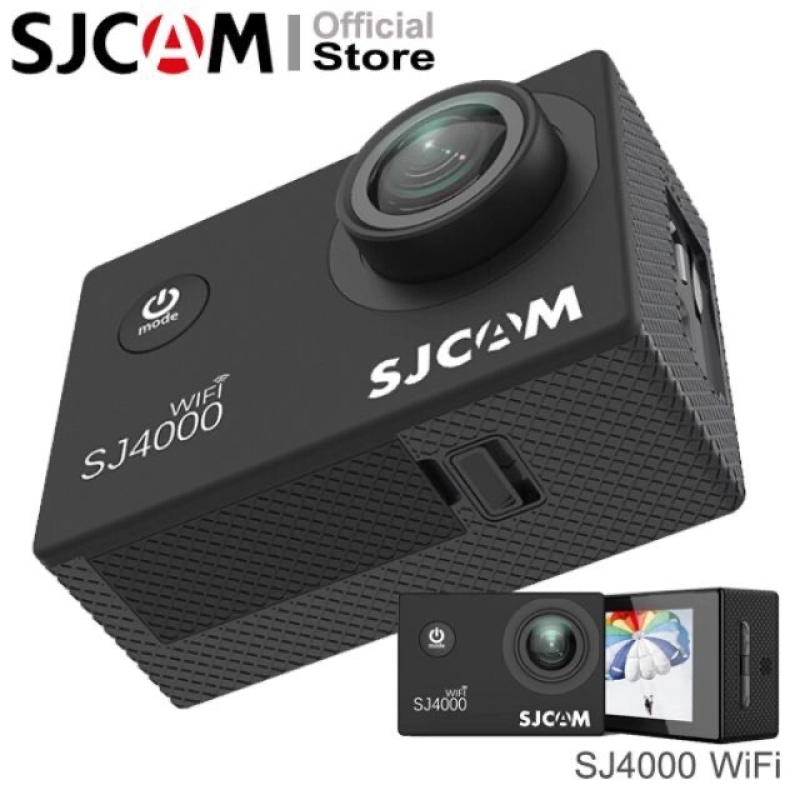 ภาพหน้าปกสินค้าSJCAM SJ4000 Wi-Fi 12MP Action Camera เมนูไทย จอ2.0นิ้ว กล้องกันน้ำ(Black)