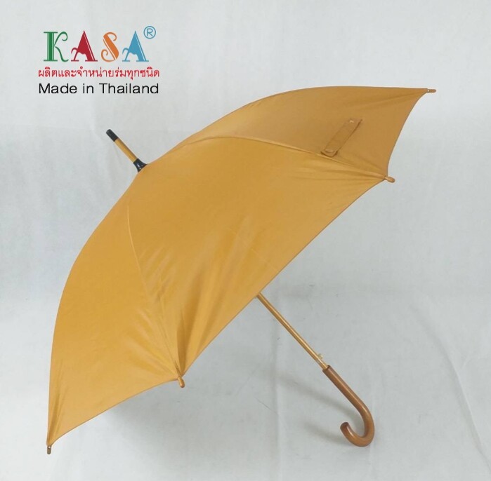ร่ม ร่มพระ ร่มถวายพระสงฆ์ ขนาด24นิ้ว แกนไม้ ด้ามไม้ ร่มกันแดด ร่มกันฝน ผลิตในไทย umbrella  รหัส 24-3