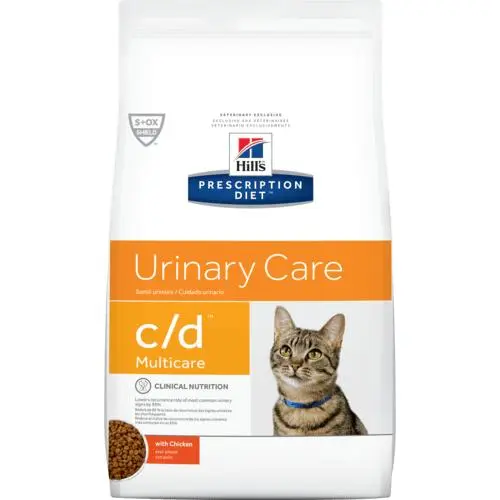 Hill's feline c/d  อาหารแมว โรคนิ่ว ขนาด1.5 กิโลกรัม