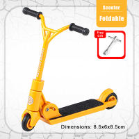 8.5×8.5cmสกู๊ตเตอร์นิ้วสำหรับเด็ก สองล้อ หลากสี สกู๊ตเตอร์ขนาดเล็กแบบพับได้ ของเล่นบอร์ดลายนิ้วมือจำลอง ของขวัญในอุดมคติ ของเล่นกีฬาริมนิ้ว