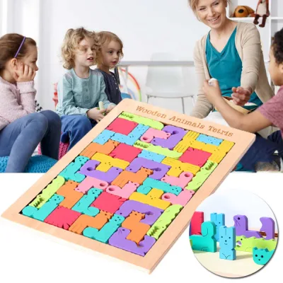 【Aimigo】 Animal Tetris Puzzle Educational Toy for Children