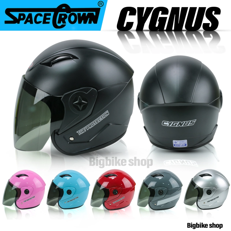 ภาพหน้าปกสินค้าSPACE CROWN หมวกกันน็อค รุ่น CYGNUS มีครบทุกสี รุ่น ทรงสวย ราคาประหยัด จัดส่งไวทันใจ