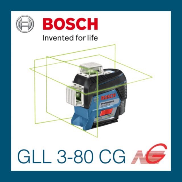 เลเซอร์กำหนดแนวเส้น BOSCH GLL 3-80 CG Professional + BM1 0601063U80