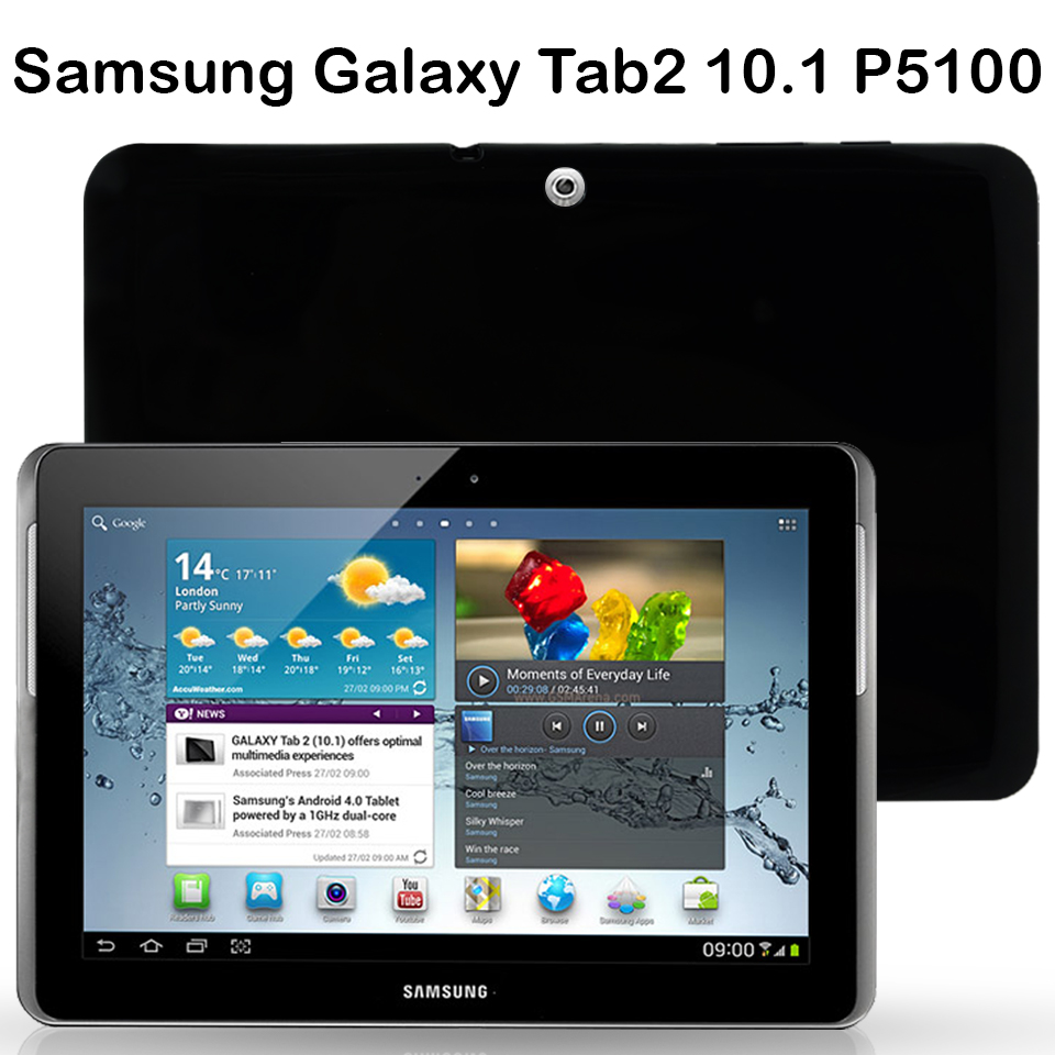 เคสใส เคสสีดำ ซัมซุง แท็ป2 10.1 พี5100 รุ่นหลังนิ่ม  Use For Samsung Galaxy Tab2 10.1 P5100 Tpu Soft Case (10.1 )