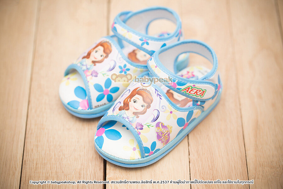 รองเท้าเด็ก รองเท้าหัดเดิน มีเสียง รองเท้าเด็ก Sofia the first เจ้าหญิงโซเฟีย เด็กผู้หญิง ลิขสิทธิ์แท้ [ไซส์ 1-2-3-4-5] #6214SF