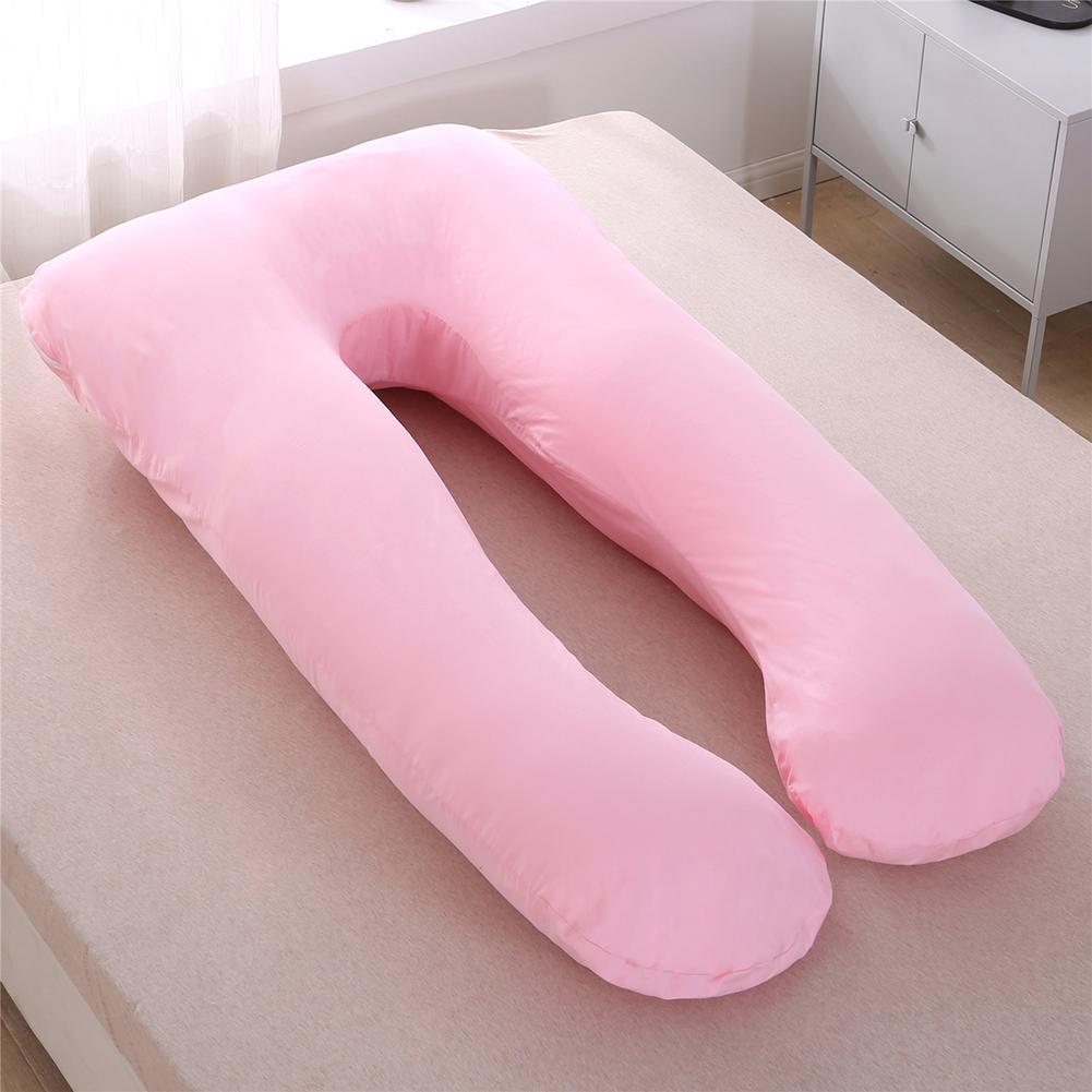 LF ยุโรป U-Shaped ขนาดใหญ่เบาะมารดา Multi-Functional Side Sleeping ปลอกหมอนคอตตอน80x160CM