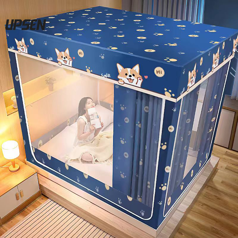 UPSEN มุ้งกันยุง กับ ม่านเตียง มุ้งกันยุง 6ฟุต 5ฟุต มุ้ง6.6ฟุต มุ้งห้องนอน มุ้งแบบห้องนอน มุ้งเต้นท์ mosquito net มุ้งครอบเด็กแรกเกิด มุ้งมีม่าน ราคา 699 บาท*ส่งฟรี