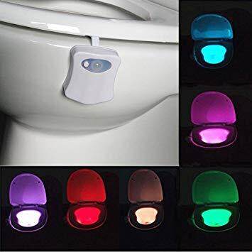 Light Bowl ไฟโถส้วมเปลี่ยนสีได้ ไฟตกแต่งห้องน้ำ ไฟห้องน้ำ 8 สี