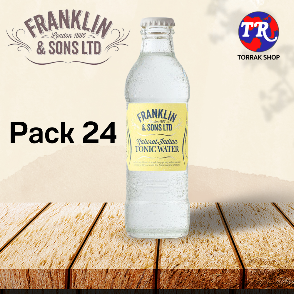 Franklin & Sons Natural Indian tonic water แฟรงคลิน แอนด์ ซันส์ อินเดียนโทนิควอเทอะ 200ml แพ็ค 24 ขวด ราคา 1,800 บาท*ส่งฟรี
