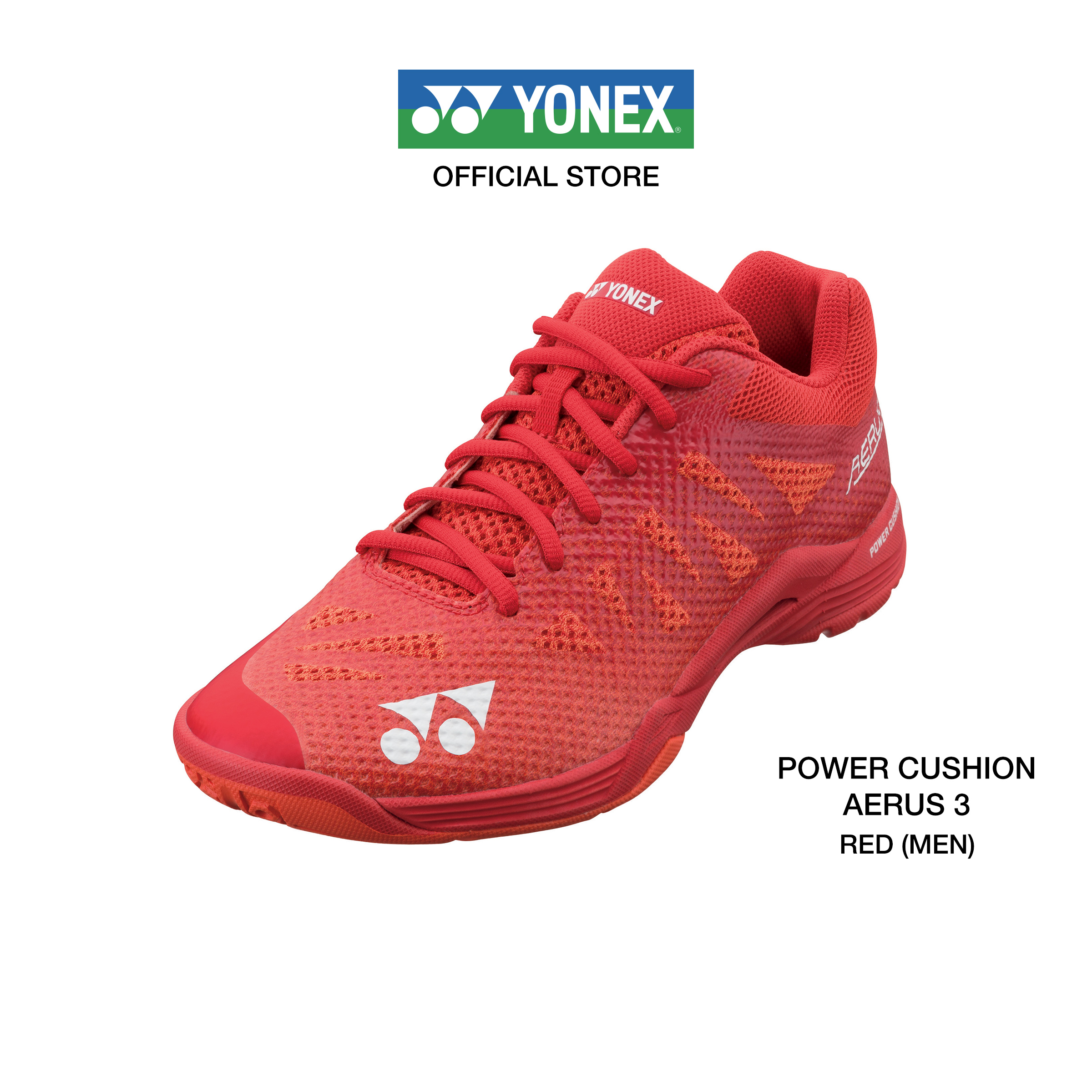 (SIZE US MEN) รองเท้าแบดมินตัน YONEX รุ่น POWER CUSHION AERUS 3 MEN (SHBA3) รองเท้าสำหรับผู้เล่นที่ต้องการรองเท้าที่มีน้ำหนักเบา ให้ความคล่องตัวสูง
