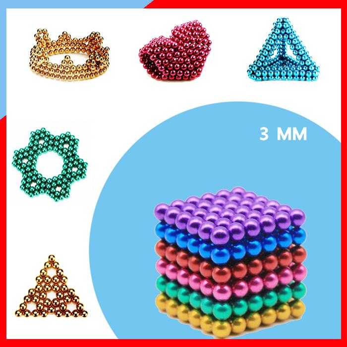 ZZ003-CH115 bucky ball cube แม่เหล็กแรงสูง หลากสี สารพัดนึก ขนาด 3 mm. ชุด 216 ชิ้น